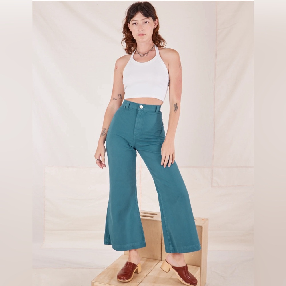 Never used, marine blue Bell Bottoms! - Picture 1 of 4